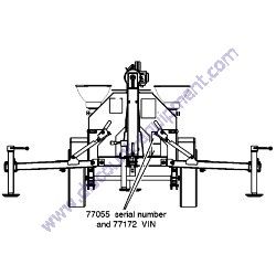 77172GT LABEL BLANK 4X5 CHROME POLY Terex RL4 Horizontal Mast Light Tower