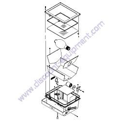 161095GT FIXTURE ASSEMBLY 1000W RECTANGULAR Terex RL4 Horizontal Mast Light Tower