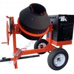 TK CM9P-GH8 9 Cu. Ft. Poly Drum Concrete Mixer With 8HP Honda GX240 Gas Engine Plus Free Tow Pole