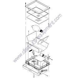 1266142GT FIXTURE ASSEMBLY 1000W RECTANGULAR Terex RL4 Vertical Mast Light Tower