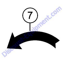 Ref #7 - 25678 DECAL ISO BLADE ROTATION CCW Multiquip Whiteman JWN24-Series Ride-On Trowel