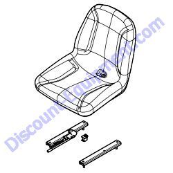 32963-SK (21861-SK) SEAT MICHIGAN ADJUSTABLE W/O ARMS Multiquip Whiteman JWN24-Series Ride-On Trowel