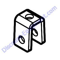 11303 BRACKET LEFT RIGHT MOTION ROD Multiquip Whiteman JWN24-Series Ride-On Trowel