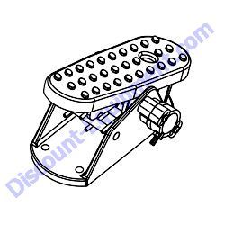 42197 PEDAL FOOT Multiquip Whiteman STX6H Ride-On Trowel