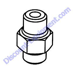 32730 FITTING STRAIGHT 6MO X 4MORFS Multiquip Whiteman STX6H Ride-On Trowel