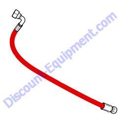43037 HOSE ASSEMBLY 3/4" X 27.0 12FFORX X 12FFORX 90S Multiquip Whiteman STX6H Ride-On Trowel