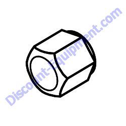 10491 FITTING CAP 3/8" PIPE HEX HEAD Multiquip Whiteman STX6H Ride-On Trowel
