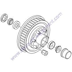 70703 Drum Assembly 6-Lug Drum Triple-L Trailers