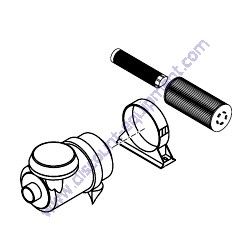 02366900 AIR FILTER ASSEMBLY MultiQuip MQ600H MQ600HTB MQ600HTP Trash Pump
