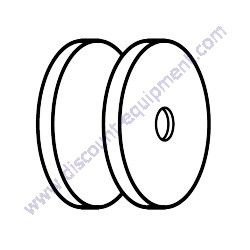 0414NY01CR (D-1796) BBS20 1-1/4" STEEL BALL BEARING WHEEL D-1796 Genuine OEM parts for TK BBS20