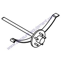 9506 AXLE SPRING ASSEMBLY 43" HF 27" SPRING CENTER MultiQuip QP4TKT10 Trash Pump