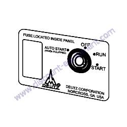610-1039-06 OVERLAY 4 LED W/DEUTZ Multiquip MQ600TD80 - DISCONTINUED - NO LONGER AVAILABLE