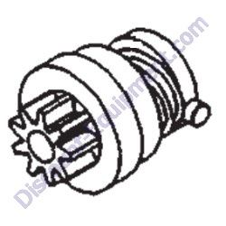 01340070 STARTER PINION Multiquip MQ62TDD Trash Pump
