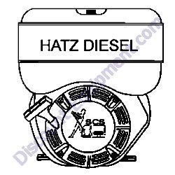 1B40U-2203A ENGINE HATZ MultiQuip QP4TZT10P TMP16F TMPXF Trash Pump