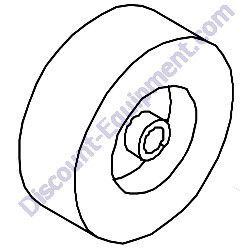 0000RF01GC WHEEL 3" X 1" TK JCST Walk Behind Concrete Saw