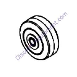 POFG3121003R BLADE SHAFT PULLEY, 3-1/2" x 1" 3 GROVES TK JCST Walk Behind Concrete Saw