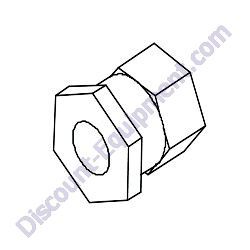 0000RF13TA SWIVEL ADAPTER 1/2" (F) X 3/4" (F) TK JCST Walk Behind Concrete Saw