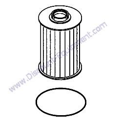 129A00-55730-12 (43540 08800) Fuel filter Element with O-Ring Airman PDS185S-6E1 Air Compressor