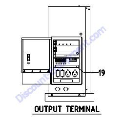 REF #19 - 39178 58020 Plate Socket Airman SDG25S-8E1 Generator