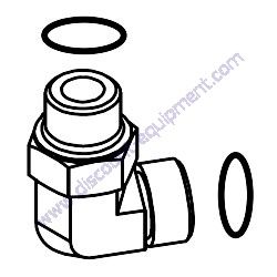 340-142 FITTING-ELBOW, 90 DEG Genuine Toro OEM Part