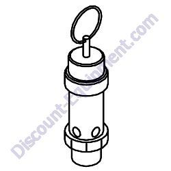 35200 23900 (35200 14100) Safety Valve Assembly Airman PDS185S-6B4 Air Compressor