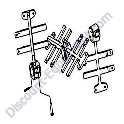 610550 Paddle Assembly Crown 6PR Mortar Plaster Stucco Mixer