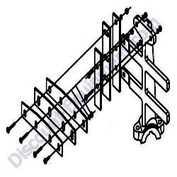 609910 Rubber Blade Kit Crown 8S Mortar Mixer