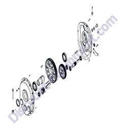 496645 Gear Box Complete Crown 4S Mortar Mixer