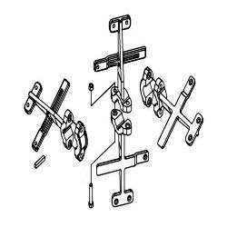 610550 Paddle Assembly Crown 6SR Mortar Mixer
