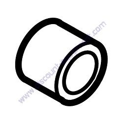 404433430 RUBBER 20X32X28.5/52H MultiQuip MVC82VH-MVC82VHW Forward Plate Compactor