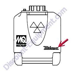 920105070 DECAL MIKASA MARK 125MM MultiQuip MVC82VH-MVC82VHW Forward Plate Compactor