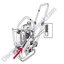 920109530 DECAL MIKASA MultiQuip MVC40H Forward Plate Compactor