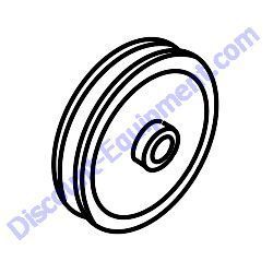 417350430 PULLEY MultiQuip MVC40H Forward Plate Compactor