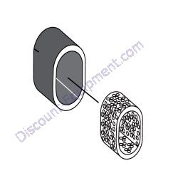 17210ZE0505 (17210ZE0822) ELEMENT AIR CLEANER Multiquip MVC64VH-MVC64VHW Forward Plate Compactor