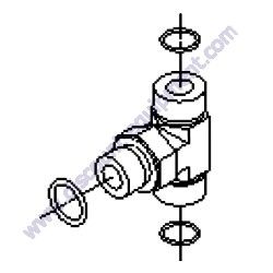 100-4836 FITTING-TEE Genuine Toro OEM Part
