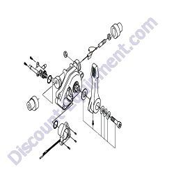 956200110 COMB. LEVER W/OUT THROTTLE WIRE MultiQuip MTX70HDR Rammer