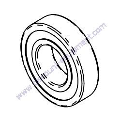 0000BA20824 BALL BEARING W/O GREASE FITTING TK Equipment HM12 HM16 Hydraulic Mortar Mixers