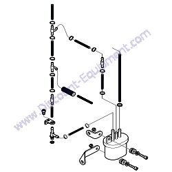02299300 FUEL PIPE ASSEMBLY Multiquip MVH308DZ Reversible Plate Compactor