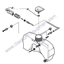 02221000 FUEL TANK ASSY 5L Multiquip MVH408DZ Reversible Plate Compactor
