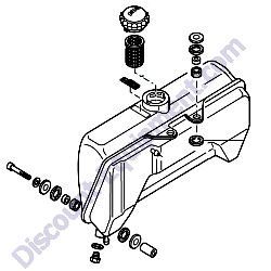 01494200 FUEL TANK ASSY Multiquip MVH508DZ Reversible Plate Compactor