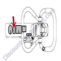 920214100 DECAL, E/G FIRE WARNING MultiQuip MVH128GH Reversible Plate Compactor