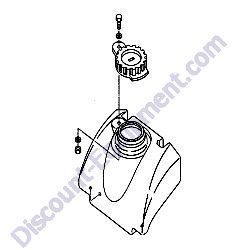 731598 (416910110) WATER TANK W/CAP MultiQuip MVC88VTH-MVC88VTHW Forward Plate Compactor