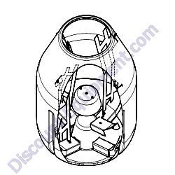 802291 BARREL 12 CF PLASTIC MultiQuip MC12PH Concrete Mixer