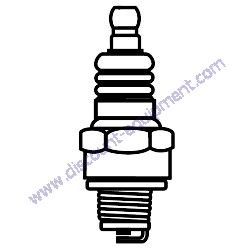 9807956846 SPARK PLUG BPR6ES MultiQuip MC12PH Concrete Mixer
