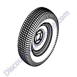 516476 TIRE AND RIM MultiQuip MC44SH-MC44SE Concrete Mixer