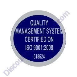518524 DECAL ISO 9001:2000 EXPORT MultiQuip MC44SH-MC44SE Concrete Mixer