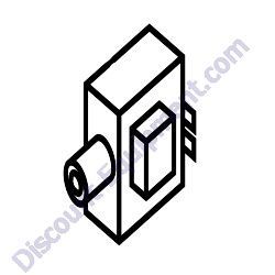 29173-001 STOP BUTTON W/GAS ENGINE MultiQuip MC44SH-MC44SE Concrete Mixer