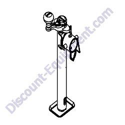 72126 Jack Top Wind 2000 lbs Generac Magnum MLT6SMD Light Tower
