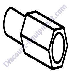 73213 Fitting adapter M16-1.5 to .437-15 UNC Generac Magnum MLT4060MVD Light Tower