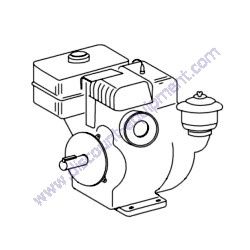 202012M ENGINE HONDA 13 HP O/A GX390UQAE6 TK Equipment HM12 HM16 Mortar Mixer